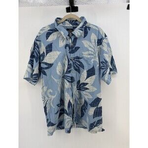 Quicksilver Waterman Collection Shirt - Mens Size XL Comfort Fit Floral Pattern